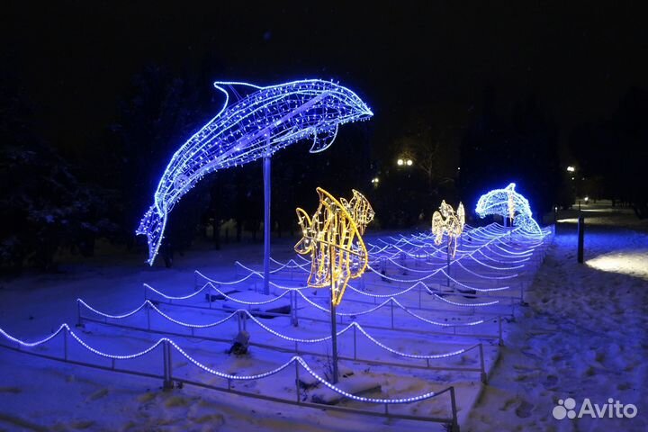 Уличные световые фигуры для оформления города