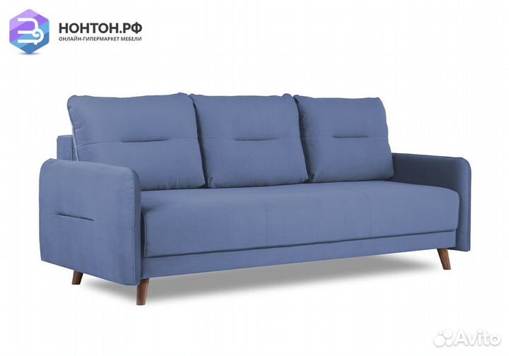 Диван пантограф Фолде серо-голубой