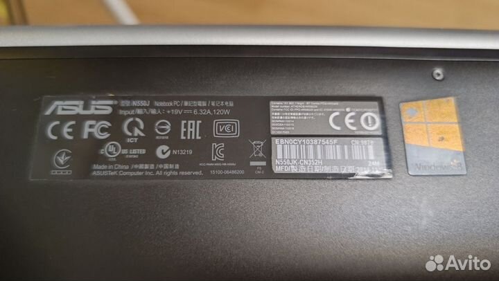 Ноутбук Asus N550JK