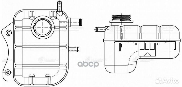 Бачок расширит. охл. жидкости для а/м Chevrolet