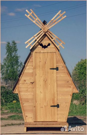 Дачный туалет с лебедем ащм 131