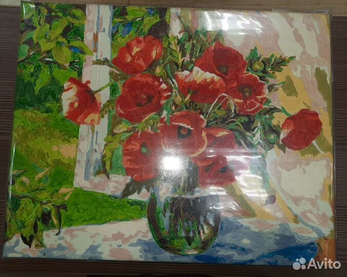 Картины по номерам раскрашенная