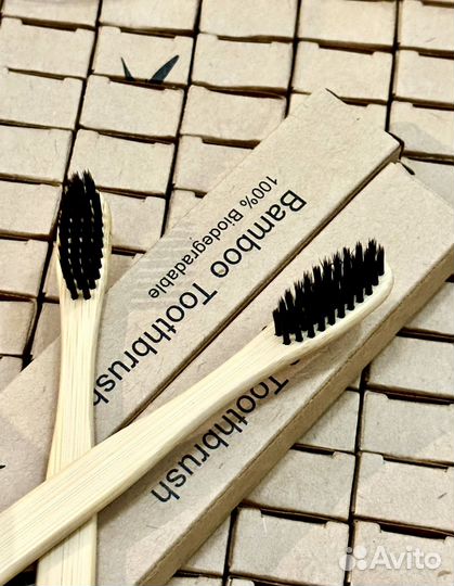 1000 шт Зубная щетка бамбук