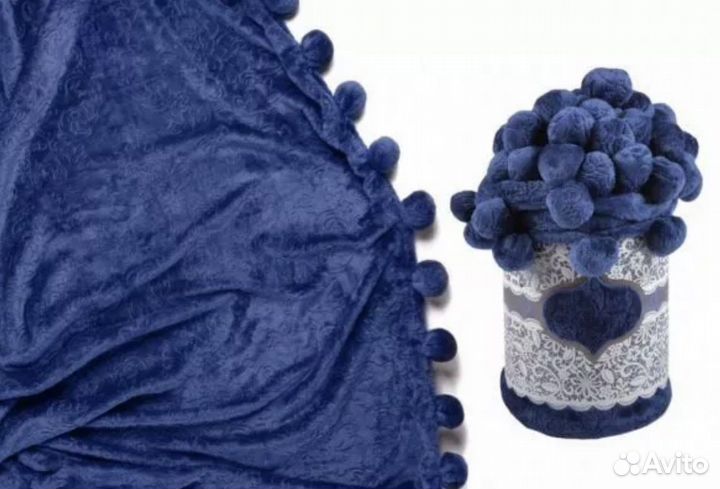 Вязаный плед мериноса