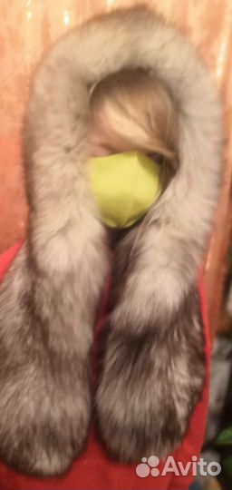 Шапка зимняя меховая женская песец
