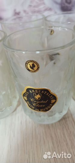 Графин хрустальный и стаканы