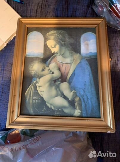 Репродукция на ткани Мадонна Литта леонардо да вин