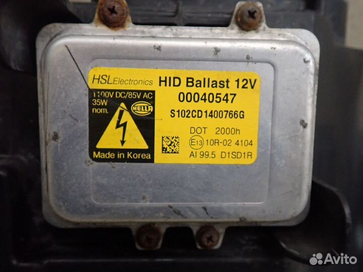 RZN: Фара левая opel antara (2007-2015)