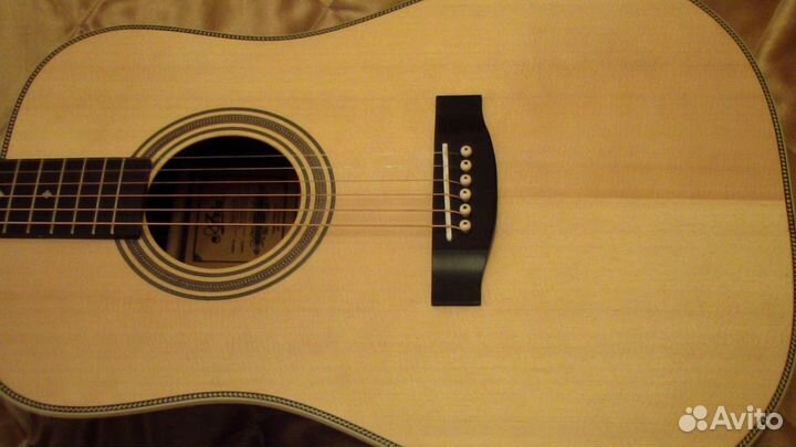 Aria 515N акустическая гитара, массив ели