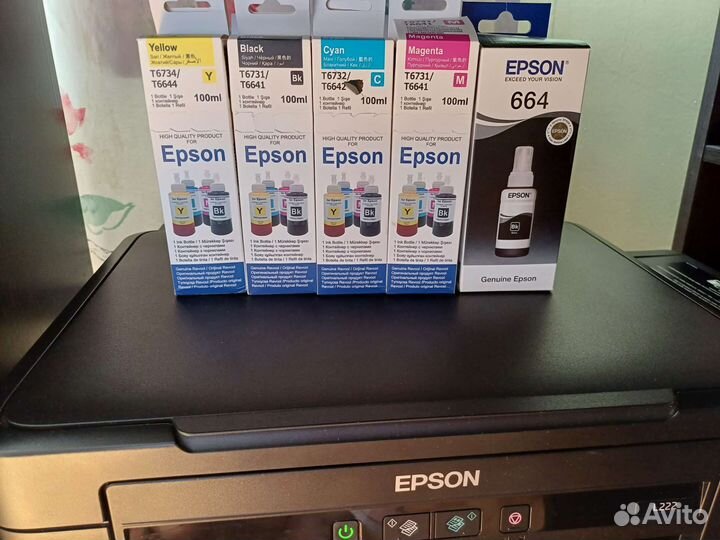 Мфу струйное Epson L222 с снпч