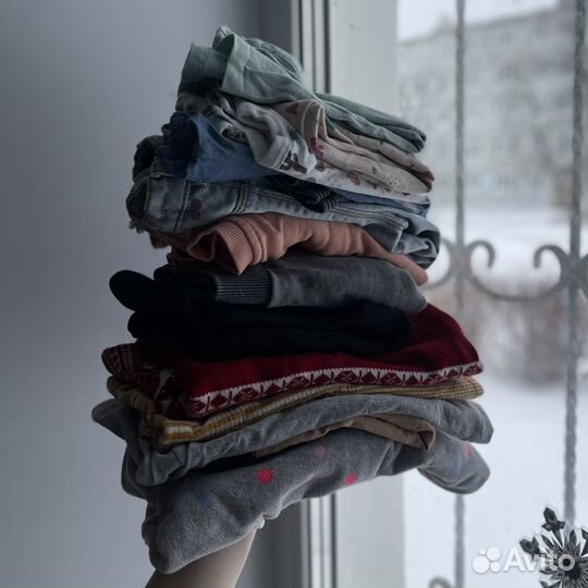 Большой пакет одежды на девочку 92 98 104