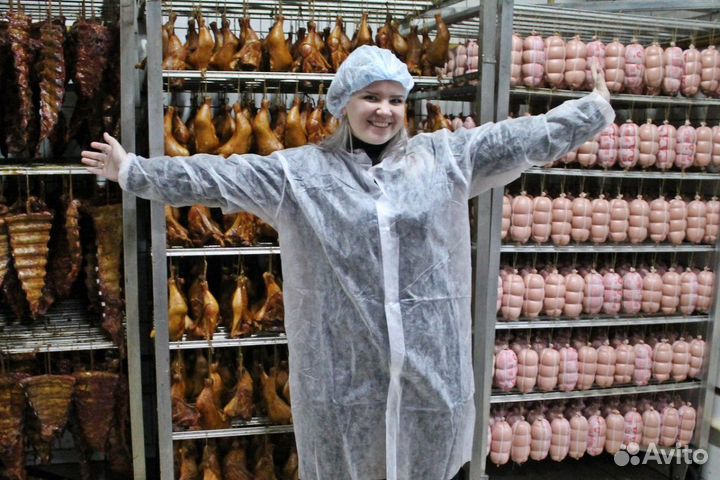 Разнорабочие на мясокомбинат / Ленинградская Обл