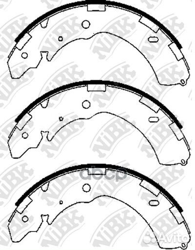 Колодки тормозные барабанные зад 3,25 FN674