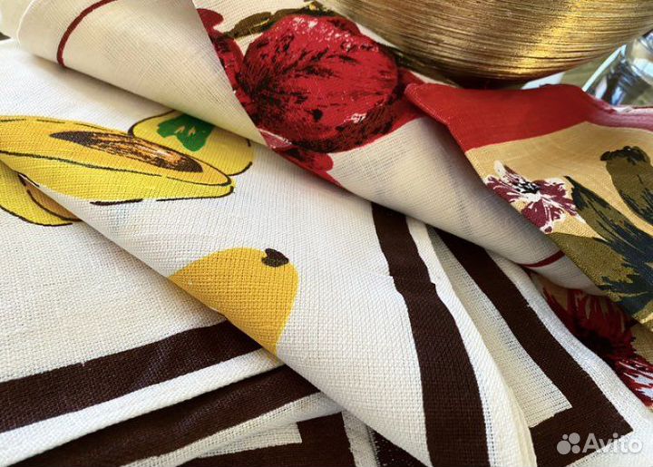 Скатерти и полотенца льняные. СССР