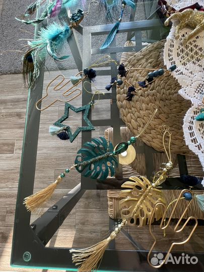 Роскошные ёлочные украшения в коробке