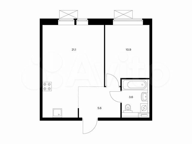 1-к. квартира, 41,2 м², 17/17 эт.