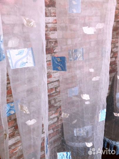 Крэш-органза на ленте новая