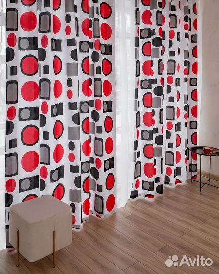 Комплект Шторы + тюль Киян 480x270 вуаль 300x270