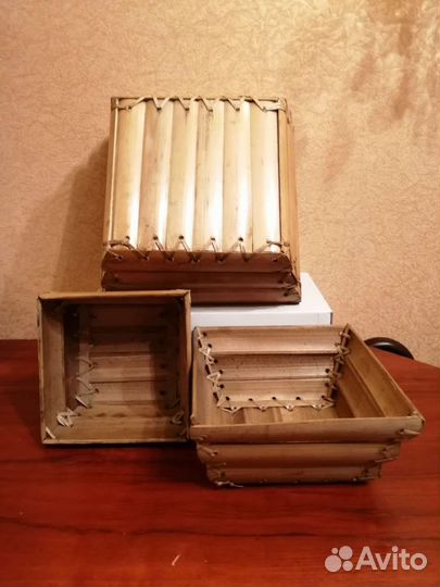 Бамбуковые коробочки подарочные