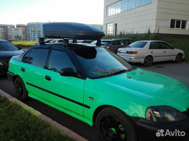 Автобокс на крышу Ветлан 400 л на Fiat Albea