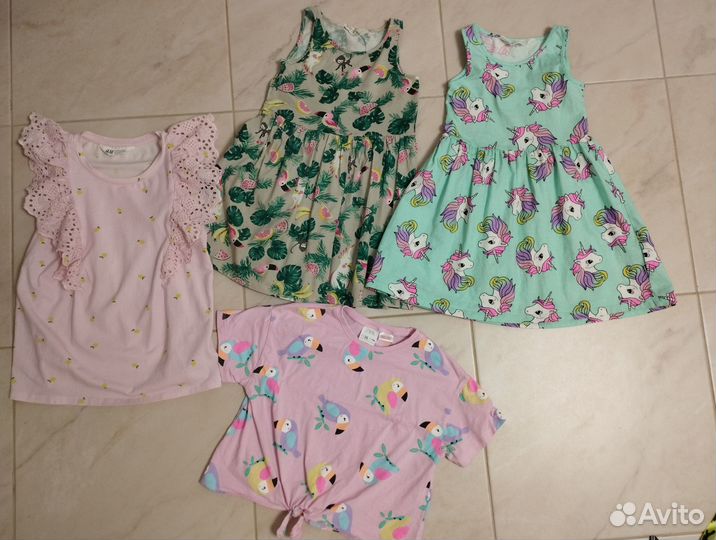 Одежда пакетом h&m Zara для девочки 110 116