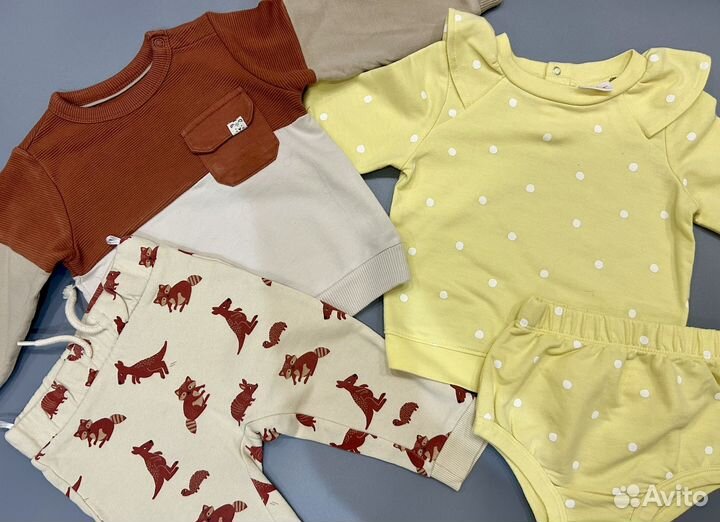 Пакет фирменных вещей для девочки 80 86