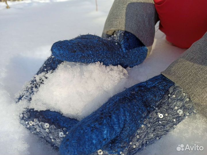 Варежки ручной работы