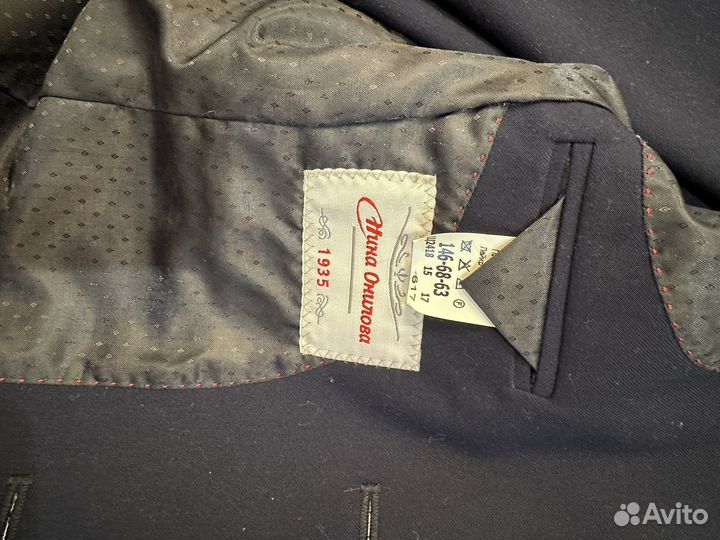 Костюм синий на мальчика, 146 см, Нина Онилова