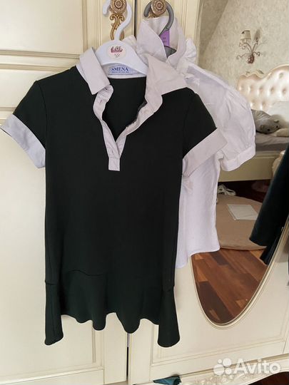 Школьная форма маленькая леди 122-128 зеленая