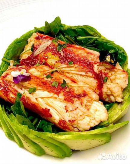 Рыба, крабы, гребешки и другие морепродукты