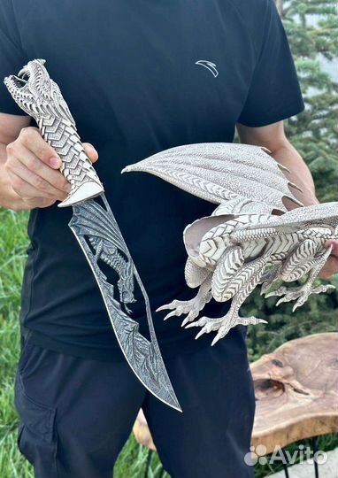 Авторский нож дракон