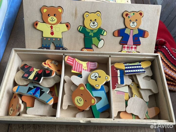 Деревянные игрушки монтессори