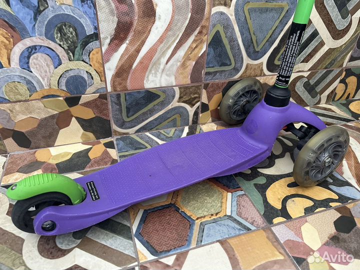 Самокат mini micro светящиеся колеса