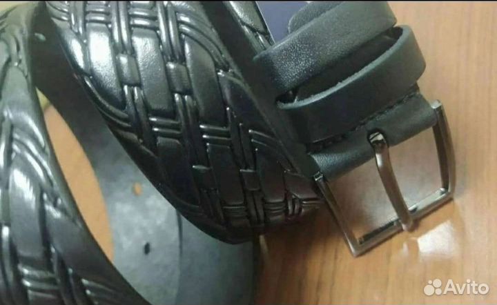 Мужской кожаный ремень. Брючный