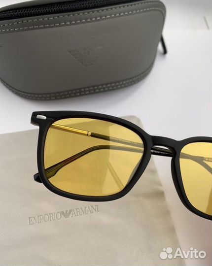 Очки emporio armani желтые поляризационные