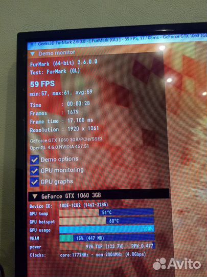 Видеокарта MSI GTX 1060 3GB