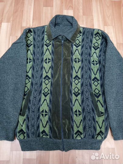 Кофта- джемпер мужской 52-54размер, на молнии