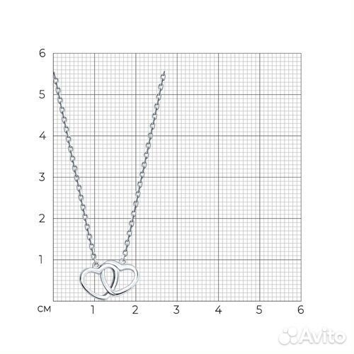 Колье sokolov из серебра, 94070720, р.38\42