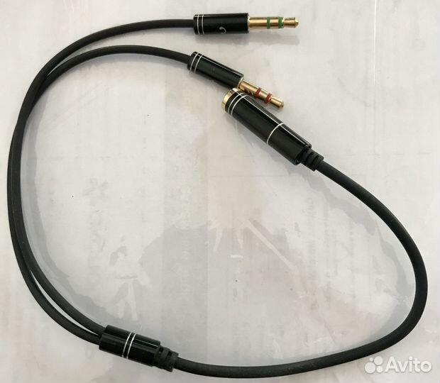 Адаптер аудио, Y-образный сплиттер, 3,5мм