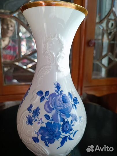 Кувшин-ваза Германии, кобальт, ручная роспись