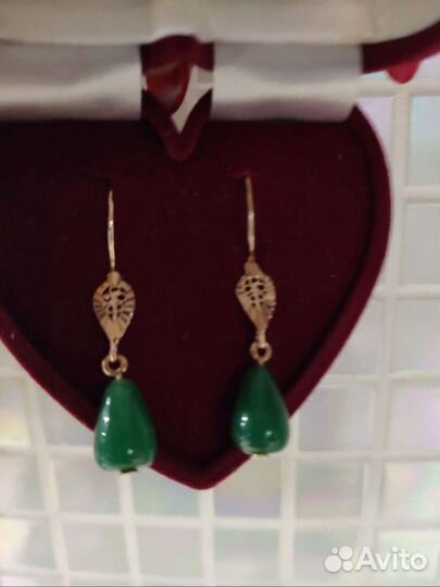 Золотые серьги Новые