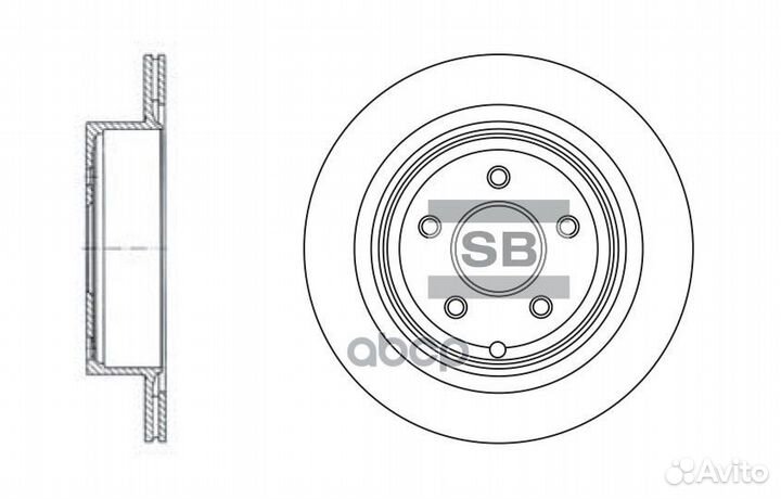 SD4209 диск тормозной задний Nissan Murano 3.5