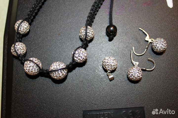 Набор (3) сваровски Оригинал оригинал серебро