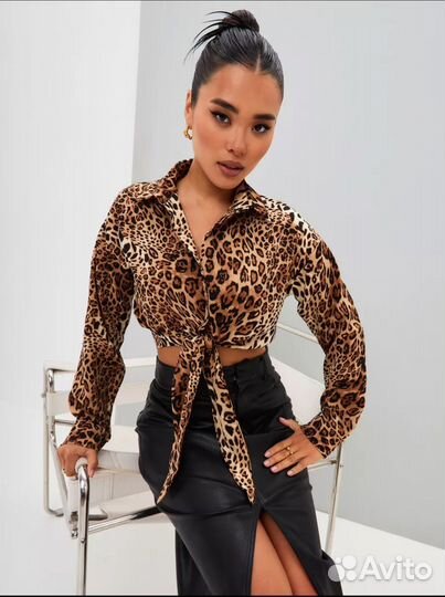 Блуза леопард