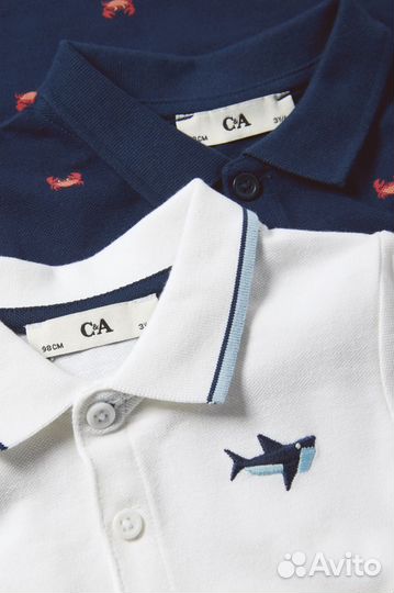 Новый набор из 2-х футболок поло c&a Германия