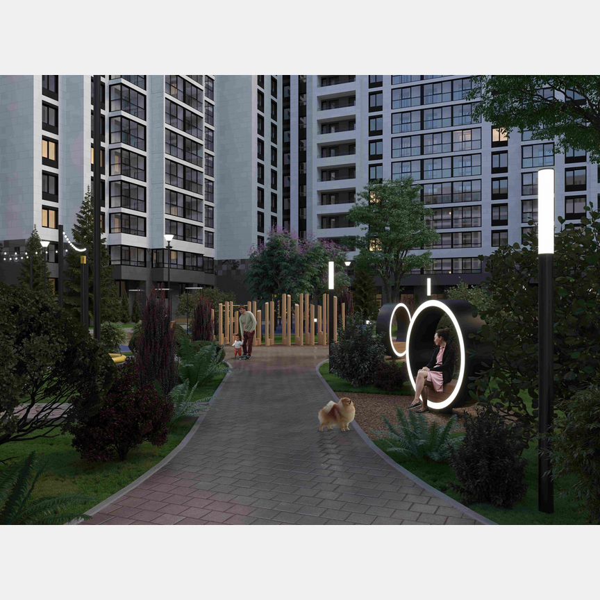 1-к. квартира, 42,3 м², 13/16 эт.