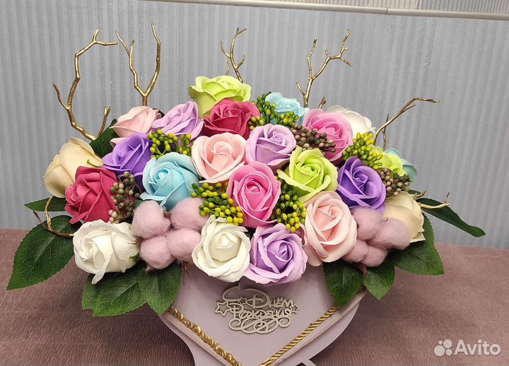 Цветы из мыла