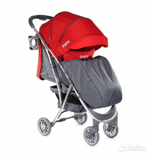 Коляска прогулочная babyton active красная