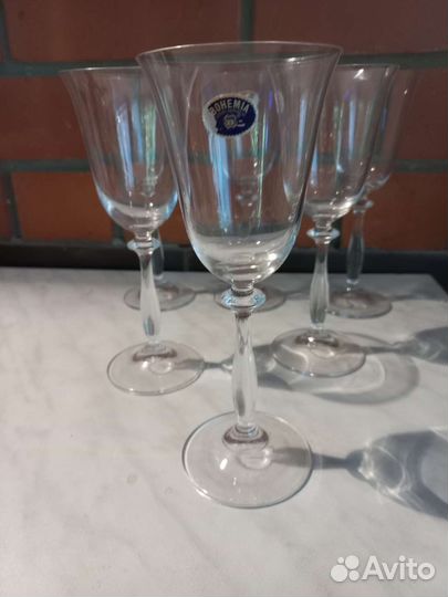Фужеры бокалы Богемия СССР