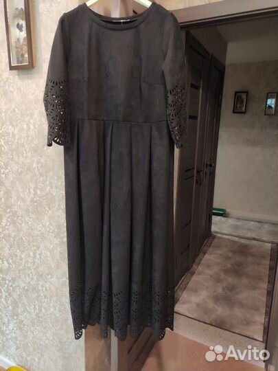 Платье из замши